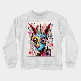 Cartoon Aardvark Graffiti #2 Crewneck Sweatshirt